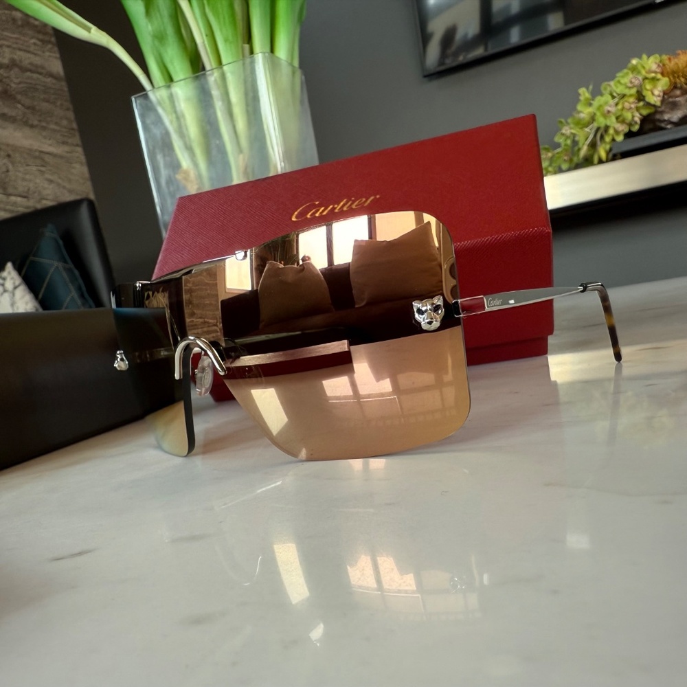 New Cartier Panthers Sunglasses Original - Picture 5 of 16